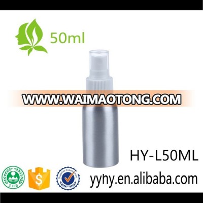 50ml Empty Aluminum Spray Refillable Bottles with PP Spray Pump